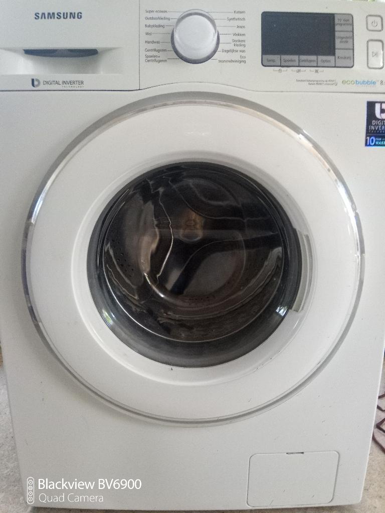 wasmachine Samsung 8kg eco Bubble, Witgoed en Apparatuur, Wasmachines, Ophalen, 1200 tot 1600 toeren, 8 tot 10 kg, Zo goed als nieuw