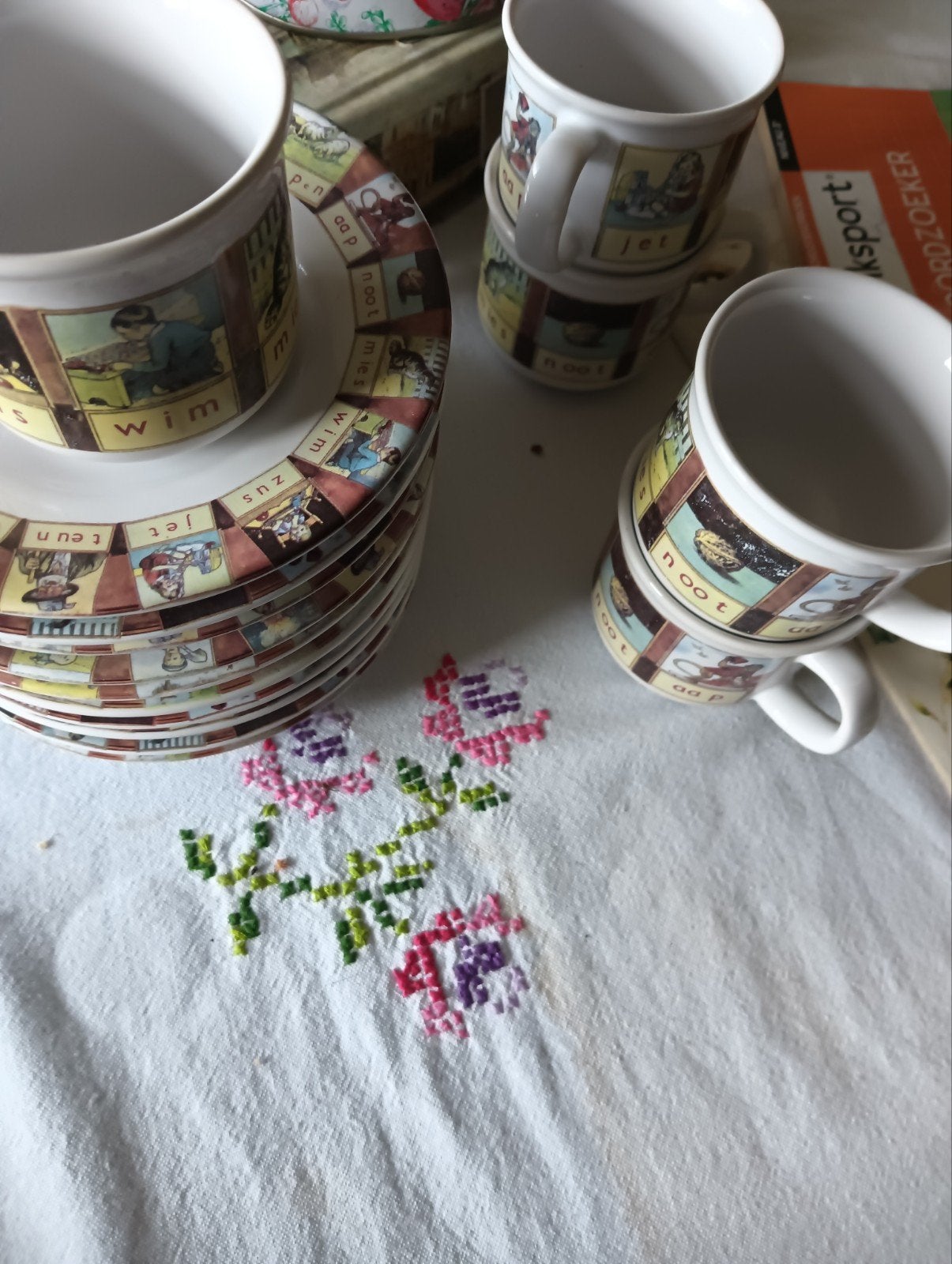 te koop antiek servies, Ophalen