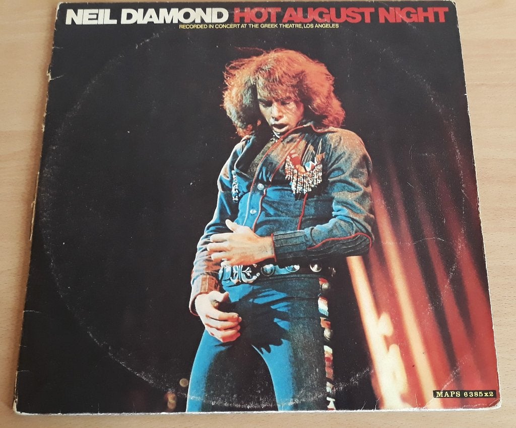NEIL DIAMOND - Hot August Night (1973) Dubbelalbum, Gebruikt, Dubbel-LP, Ophalen of Verzenden, 12 inch