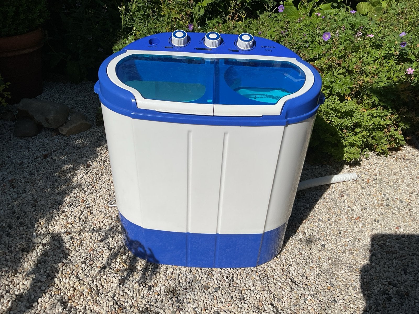 Compacte mini wasmachine met centrifuge - Ideaal voor campin, Witgoed en Apparatuur, Ophalen, Minder dan 1200 toeren, Minder dan 85 cm