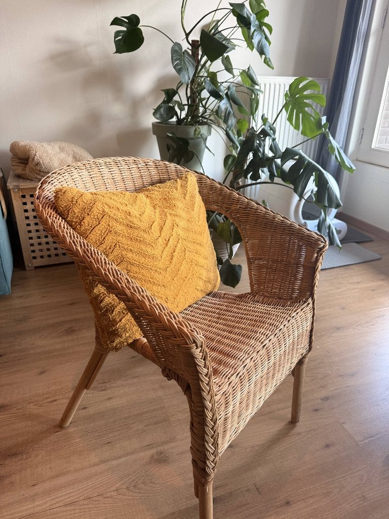 IKEA AGEN Rattan/Bamboo Chair – Like New, Ophalen, Overige materialen, Minder dan 50 cm, 75 tot 100 cm