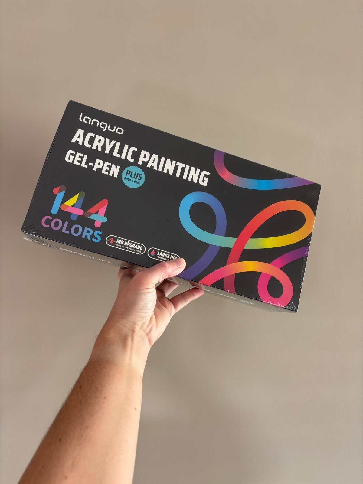 Lanquo Acrylverf Gel-pennen Set - 144 Kleuren, Hobby en Vrije tijd, Ophalen of Verzenden, Nieuw, Acrylverf
