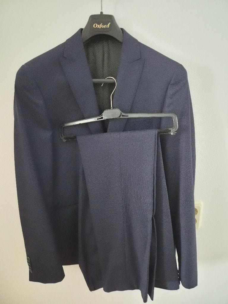 Donkerblauw kostuum van Enzo Belardi, Ophalen, Blauw, Maat 56/58 (XL), Enzo Belardi