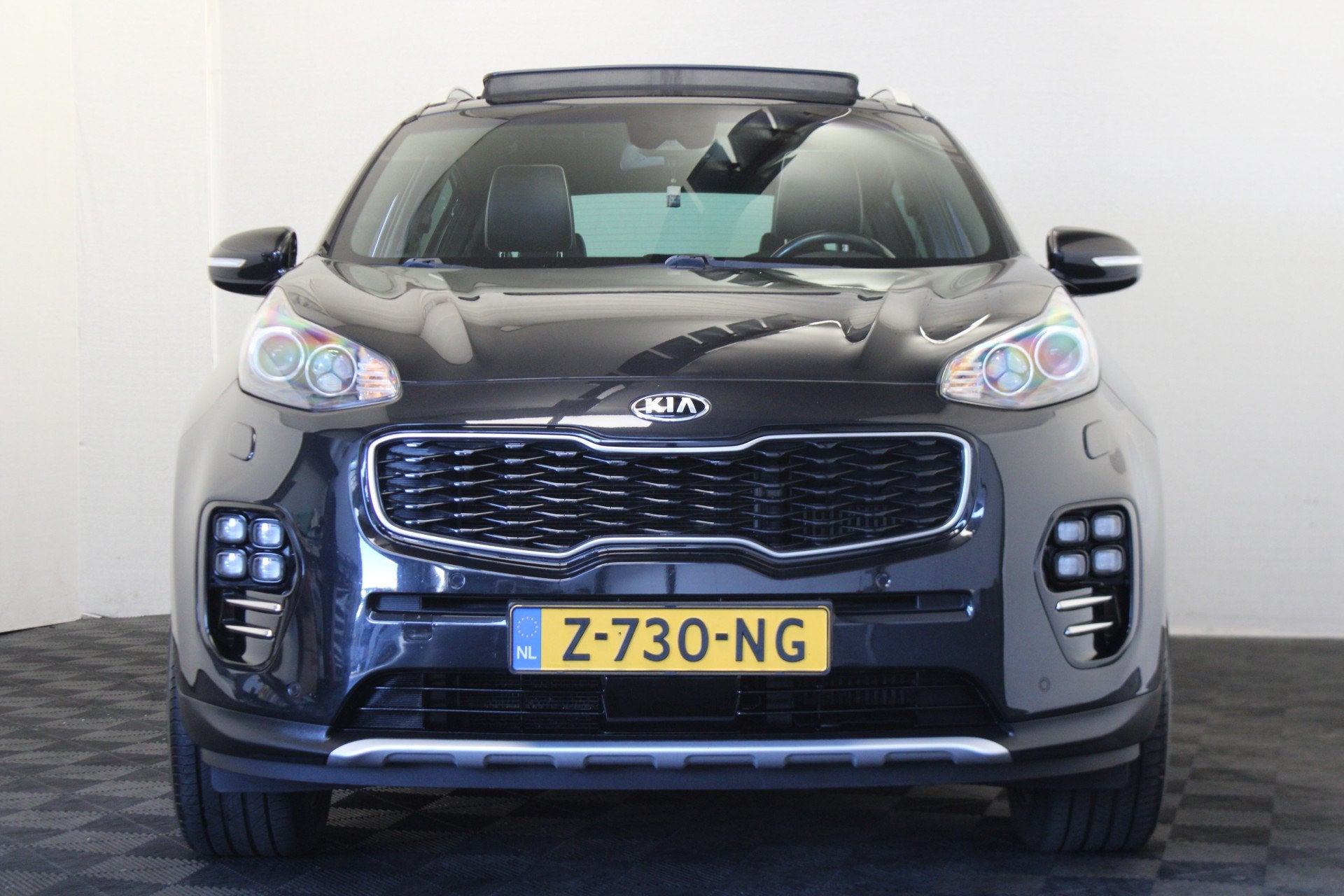 Kia Sportage 1.6 T-GDI 4WD GT-Line PlusLine (bj 2016), Auto's, Gebruikt, 4 cilinders, Zwart, Leder