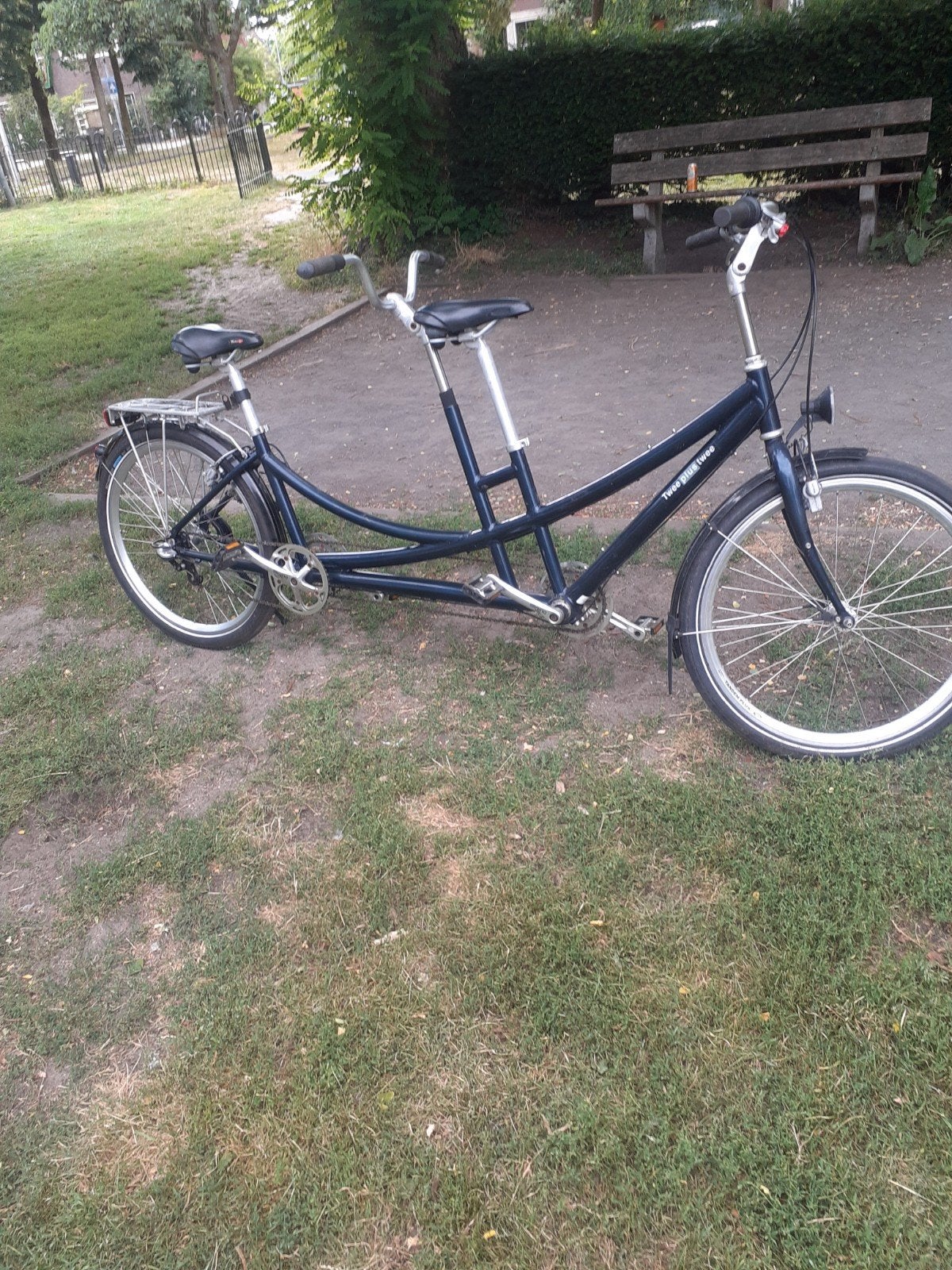 Twee plus twee tandemfiets - Gebruikt, Minder dan 10 versnellingen, Velgrem, 51 tot 55 cm, Ophalen