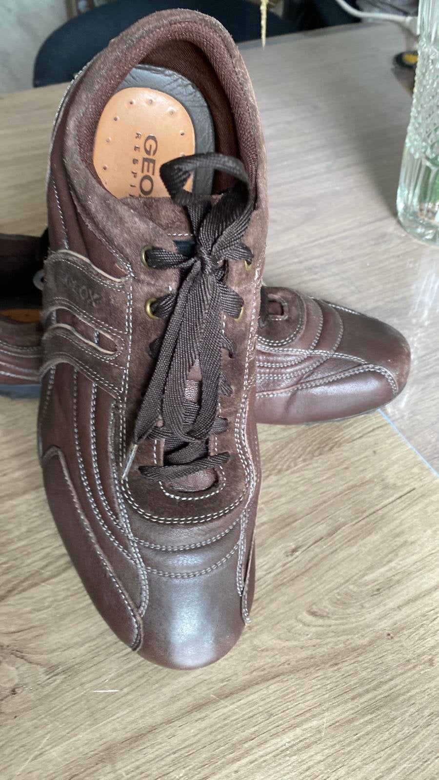 Zgan Geox herenschoenen maat 46, Kleding | Heren, Schoenen, Ophalen of Verzenden, Zo goed als nieuw, Bruin, Sneakers of Gympen