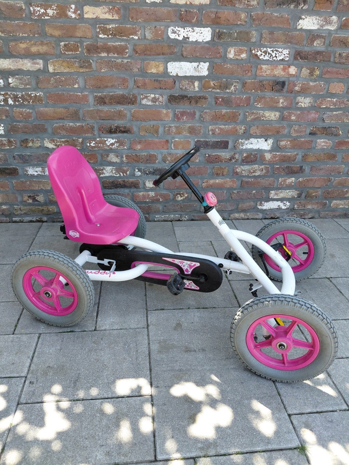 Berg buddy skelter roze met trekhaak, Ophalen, Zo goed als nieuw, Berg, Vrijloopautomaat