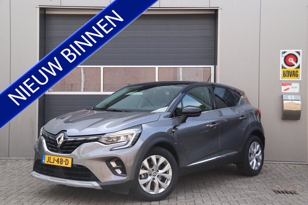 Renault Captur 1.6 E-Tech plug-in hybrid 160 techno, Camera,, Auto's, Renault, Gebruikt, 4 cilinders, Leder en Stof, Plug-in hybride