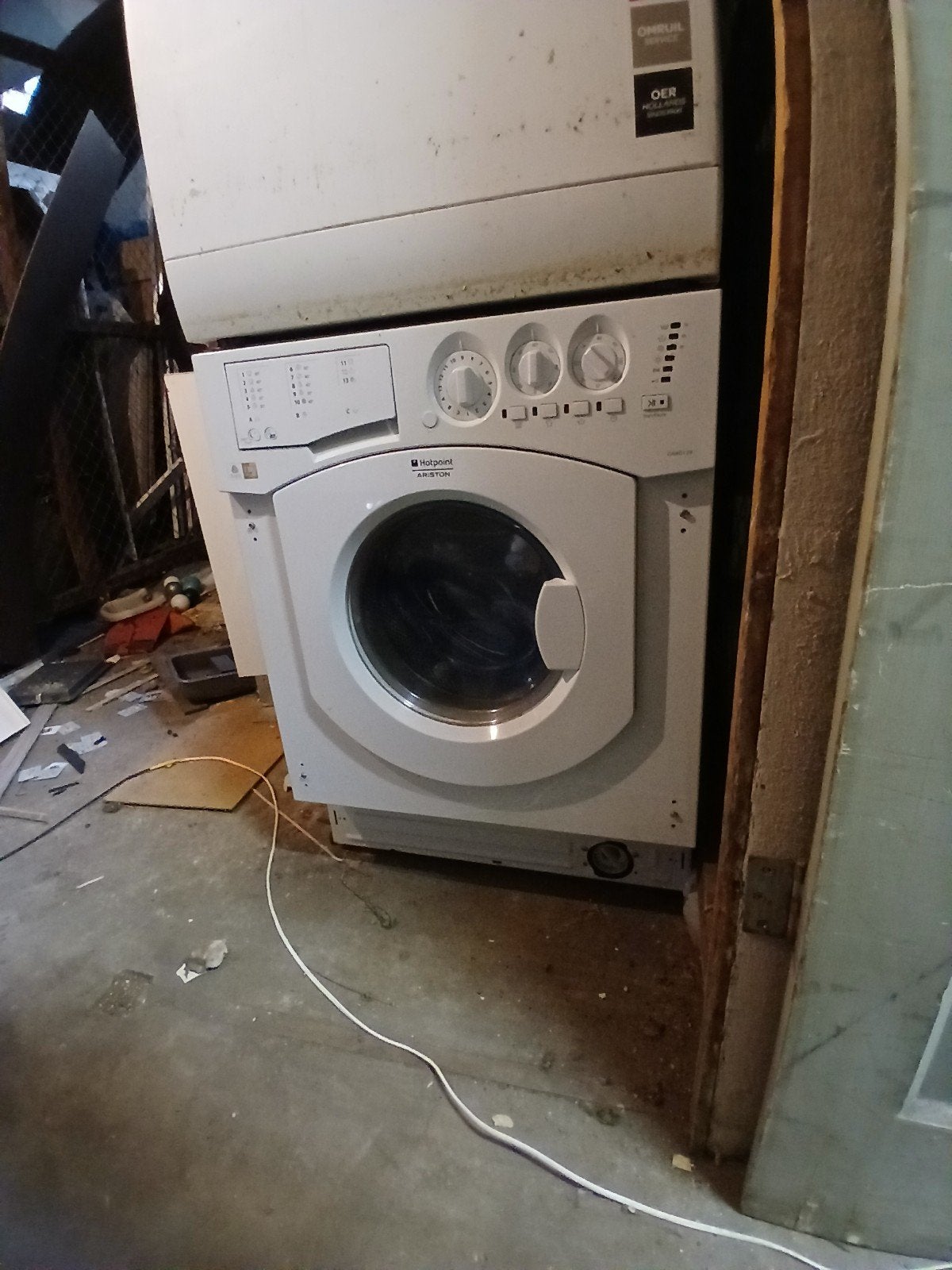 Inbouw wasmachine, Ophalen, 6 tot 8 kg, Gebruikt, Minder dan 85 cm