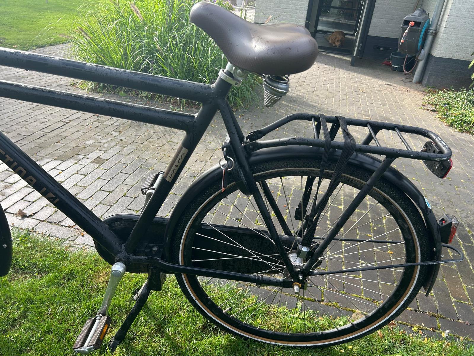 Cortina u4 transport jet black matt, Terugtraprem, Versnellingen, Zo goed als nieuw, 61 tot 65 cm