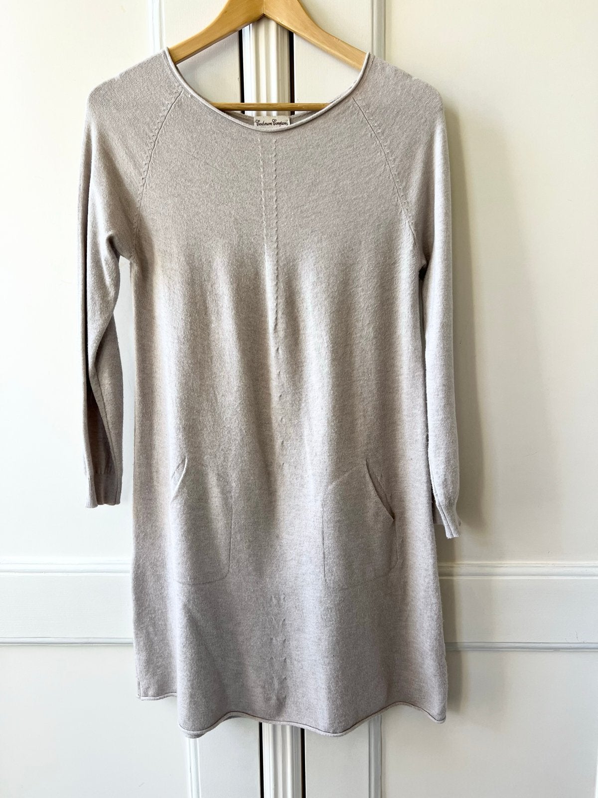 Cashmere Company jurk, maat I44/NL38, Maat 38/40 (M), Beige, Ophalen of Verzenden, Zo goed als nieuw