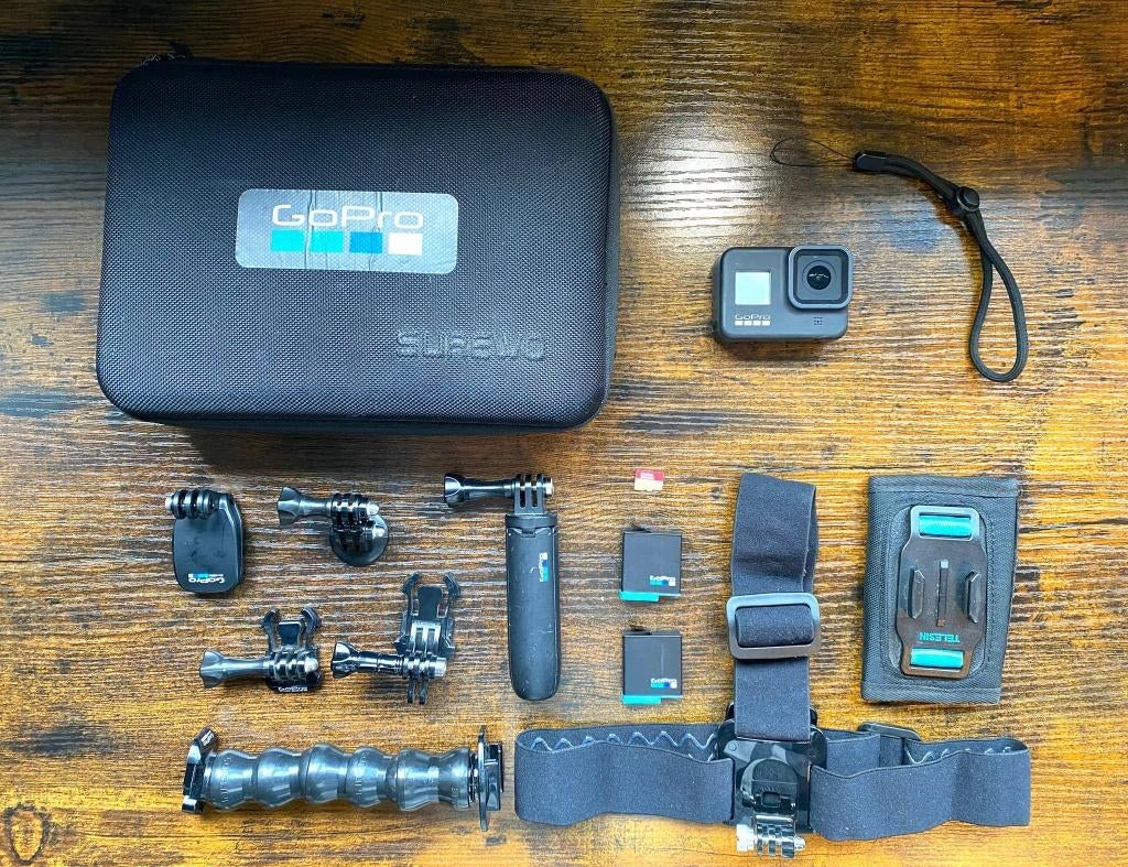 Go Pro Hero 8 + Accesssories, Audio, Tv en Foto, Actiecamera's, Ophalen, Zo goed als nieuw, GoPro