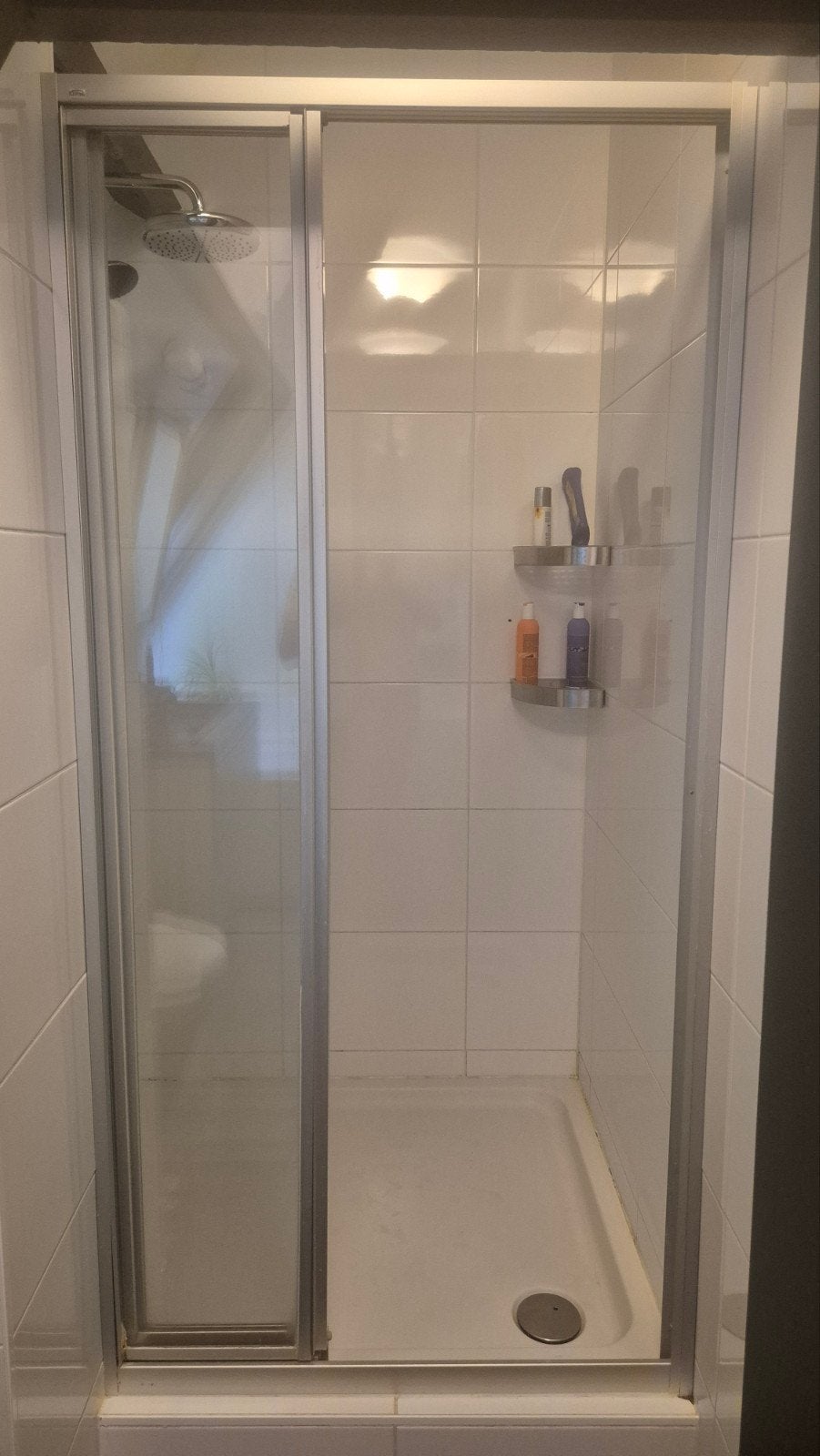 Douchecabine met schuifdeur 89 x 185 cm, Doe-het-zelf en Verbouw, Sanitair, Ophalen of Verzenden, Gebruikt