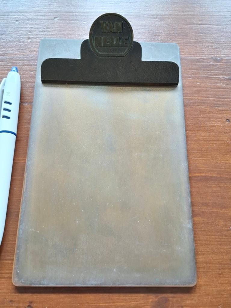 Vintage Van Nelle Klipboard - Uniek verzamelobject, Ophalen of Verzenden, Gebruikt, Gebruiksvoorwerp