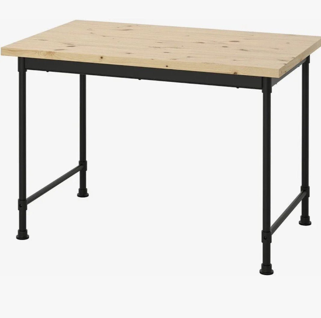 IKEA Kullaberg bureau - nette staat, Gebruikt, Hout, Bruin, Ophalen of Verzenden