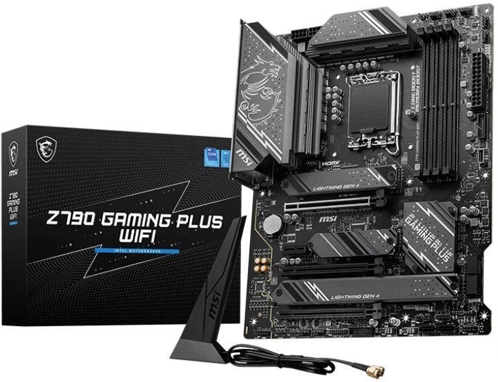 MSI Z790 GAMING PLUS WIFI Moederbord, Ophalen of Verzenden, Zo goed als nieuw, ATX, DDR5