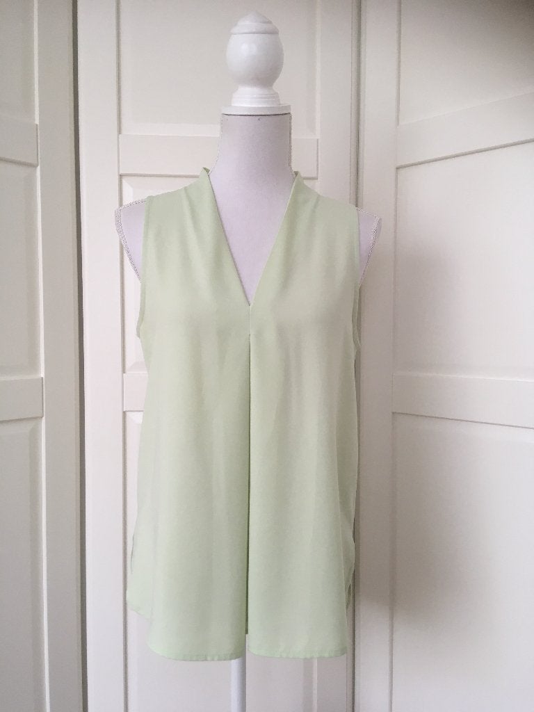 Selected Femme zgan linde groene mouwloze top 36 S (= M), Selected Femme, Ophalen of Verzenden, Zo goed als nieuw, Groen