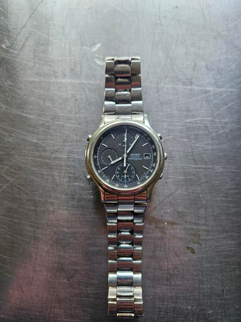 Seiko chronograaf., Ophalen of Verzenden, Zo goed als nieuw, Staal, Seiko