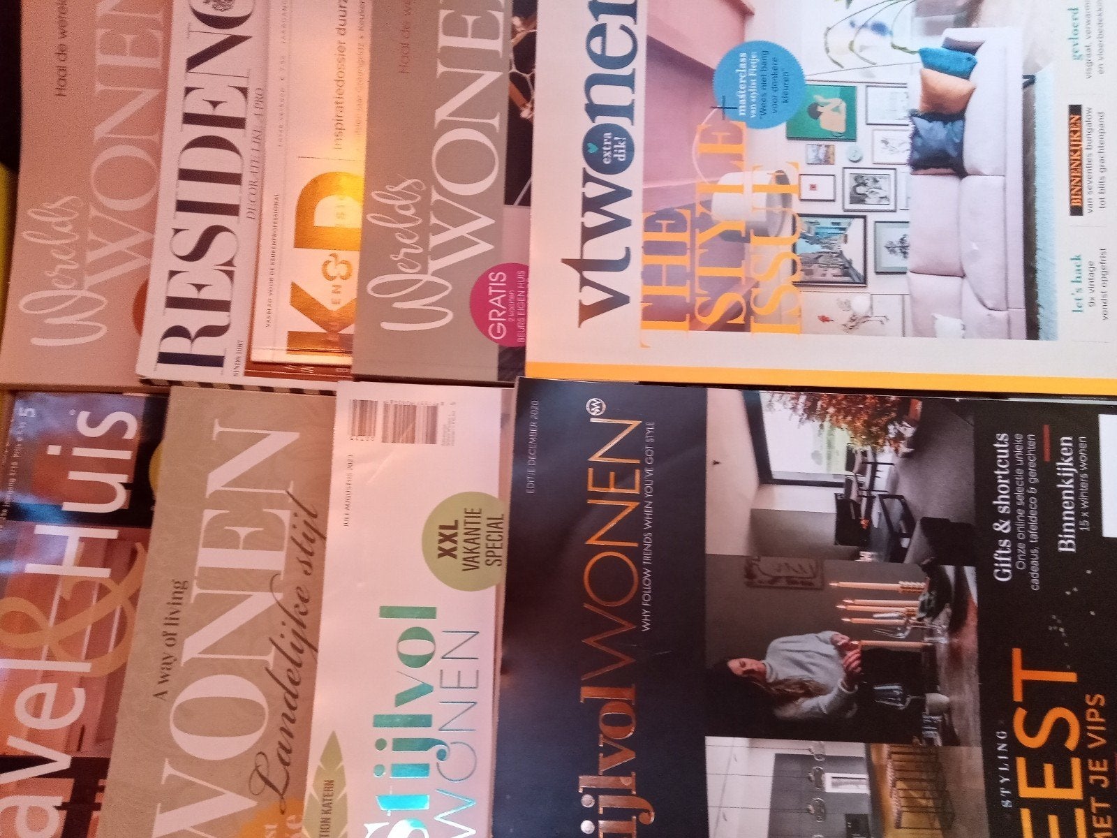 Diverse Woonbladen: Stijlvol Wonen, Residence, Werelds Wonen, Boeken, Ophalen of Verzenden, Gelezen, Overige typen