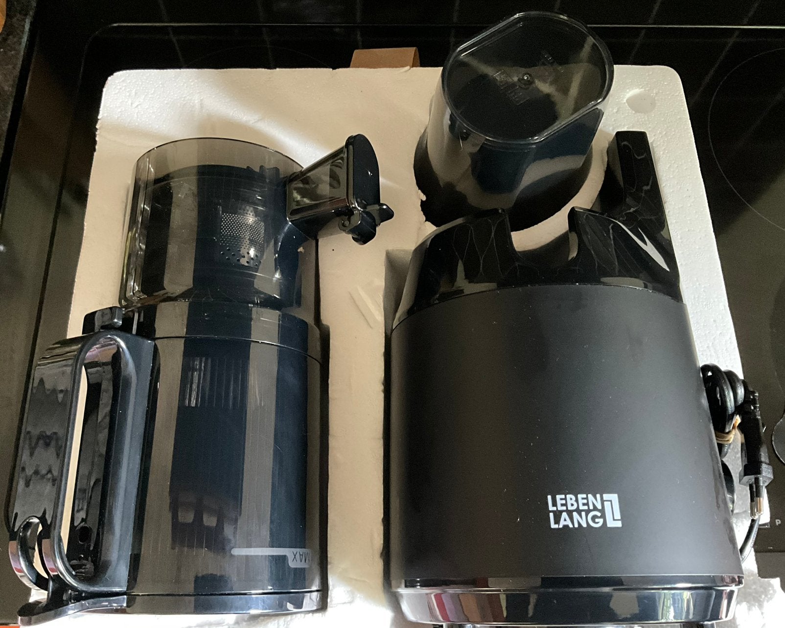 Lebenlang 250W Slow Juicer - Nieuw in Doos, Verzenden, Nieuw, Elektrisch, Sapcentrifuge