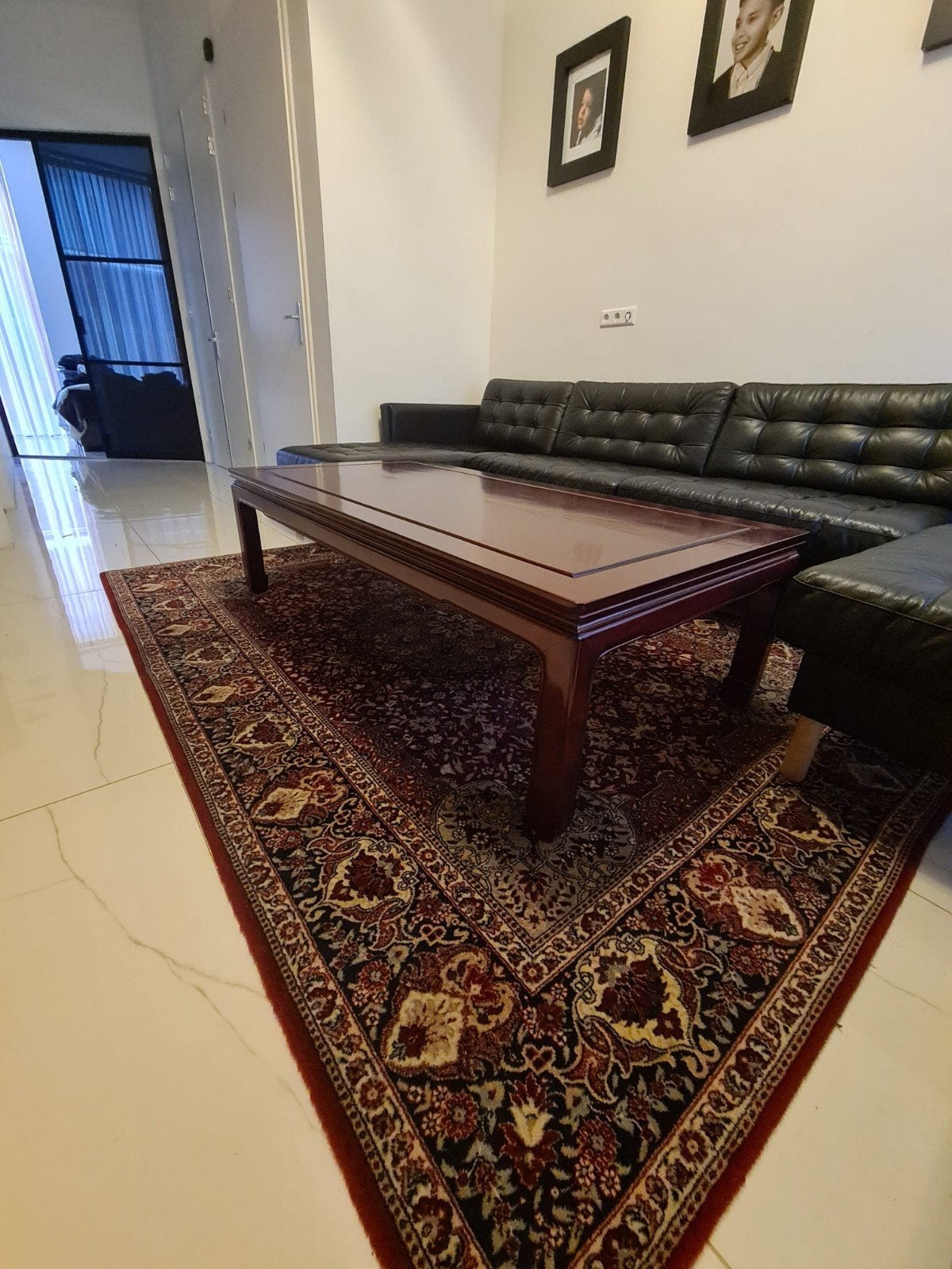 Authentieke Chinese Rosewood Salontafel – 152 x 76, Ophalen, Gebruikt, 100 tot 150 cm, Overige houtsoorten
