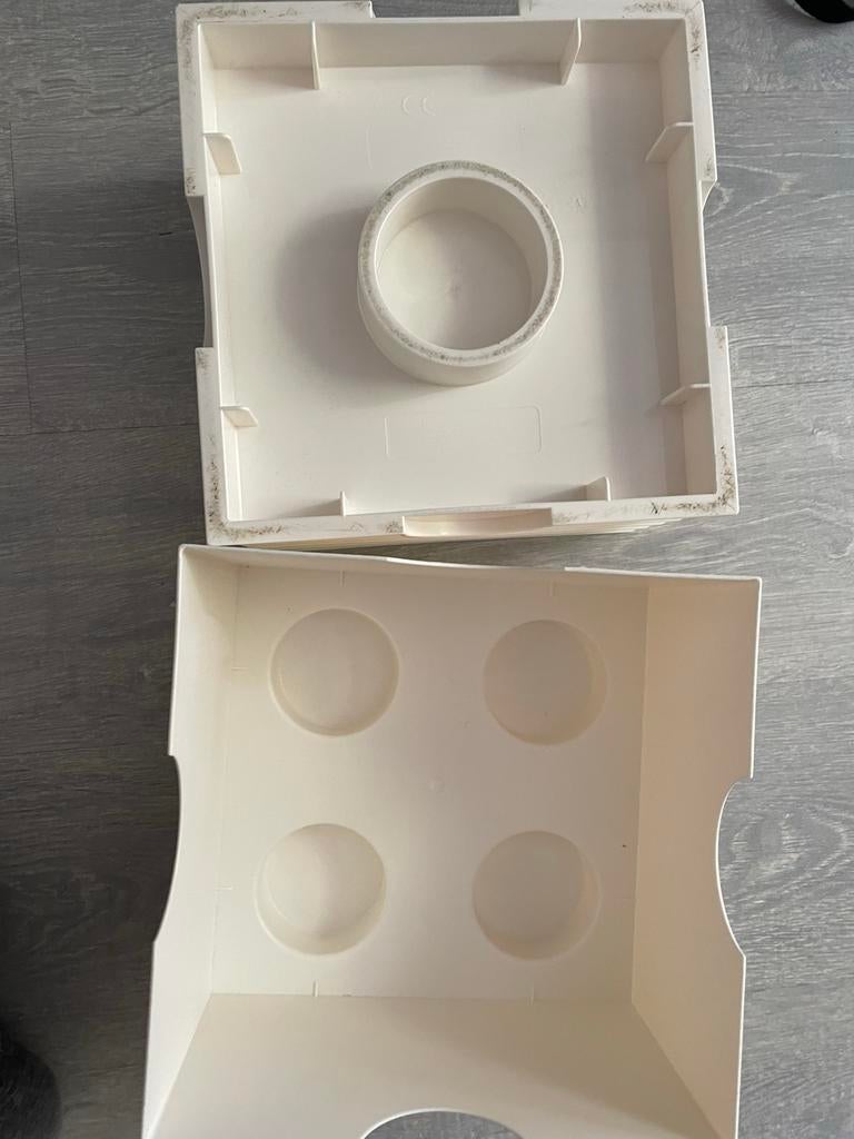 Lego Opbergdoos Wit - 4 Noppen, Ophalen of Verzenden, Gebruikt, Overige typen, Lego