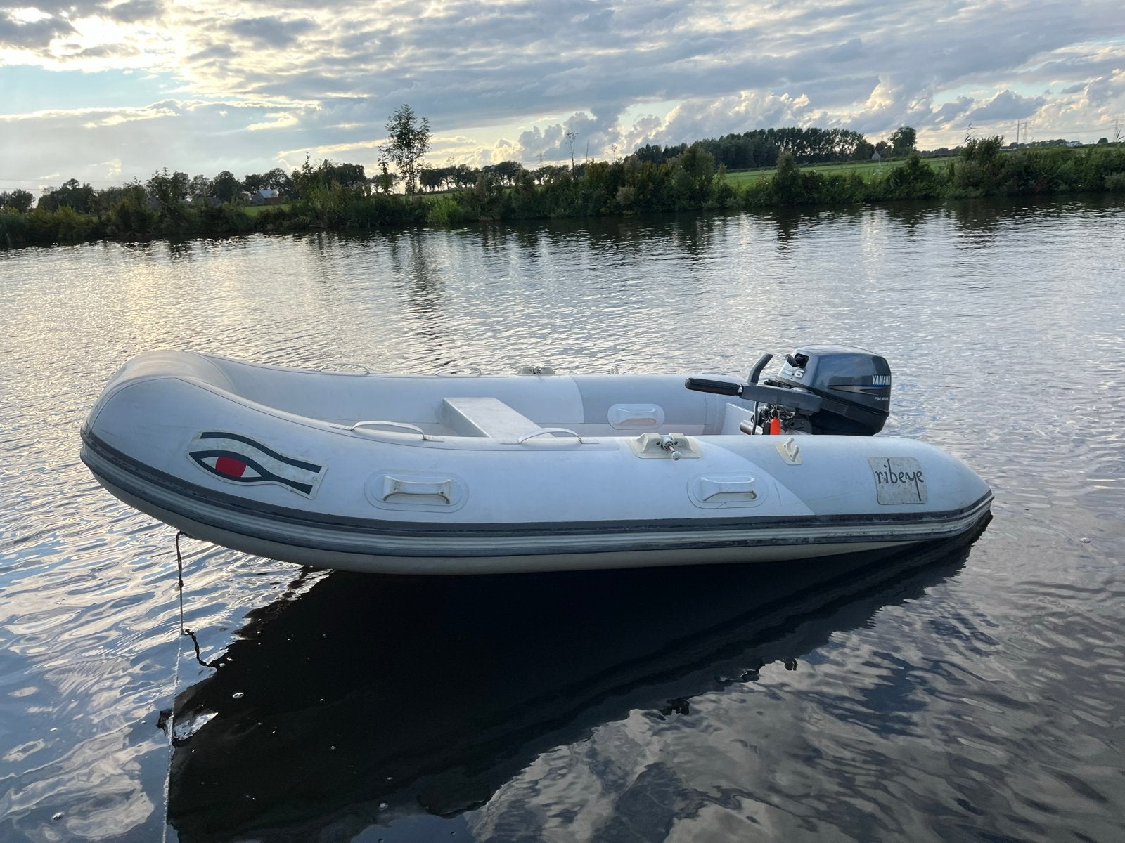 Ribeye TL280 rubberboot met Yamaha 8pk buitenboordmotor, Ophalen, Gebruikt, Peddels, 3 m