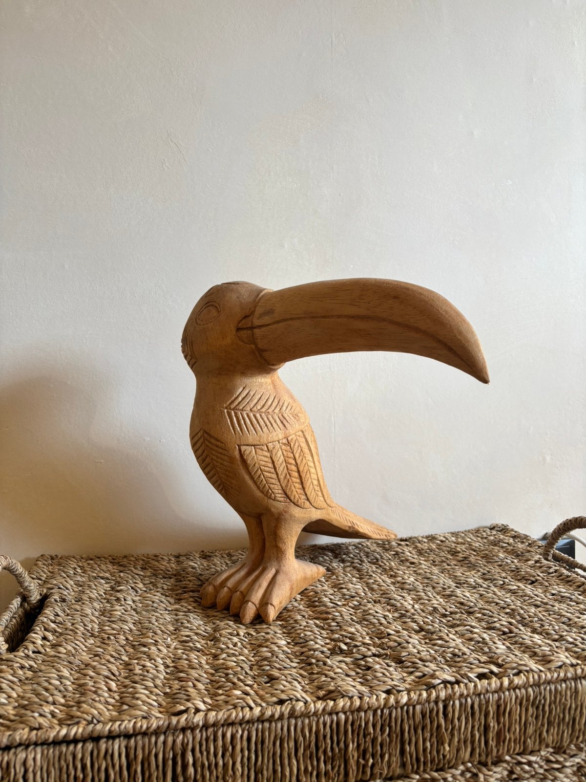 Houten vogel beeld, Ophalen of Verzenden, Nieuw, Hout, Boho