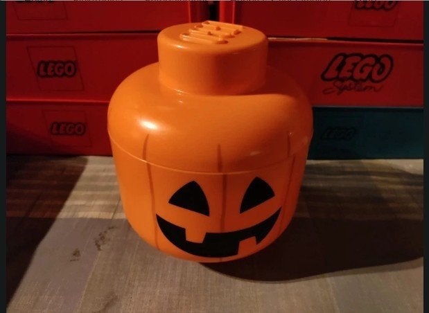 Lego Minifigure Head Storage Container Small, Gebruikt, Overige thema's, Lego, Ophalen of Verzenden
