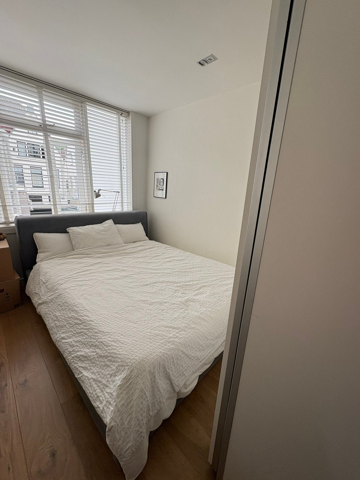 Kingsize bed met opbergruimte van Made, Ophalen, Gebruikt, Blauw, Tweepersoons