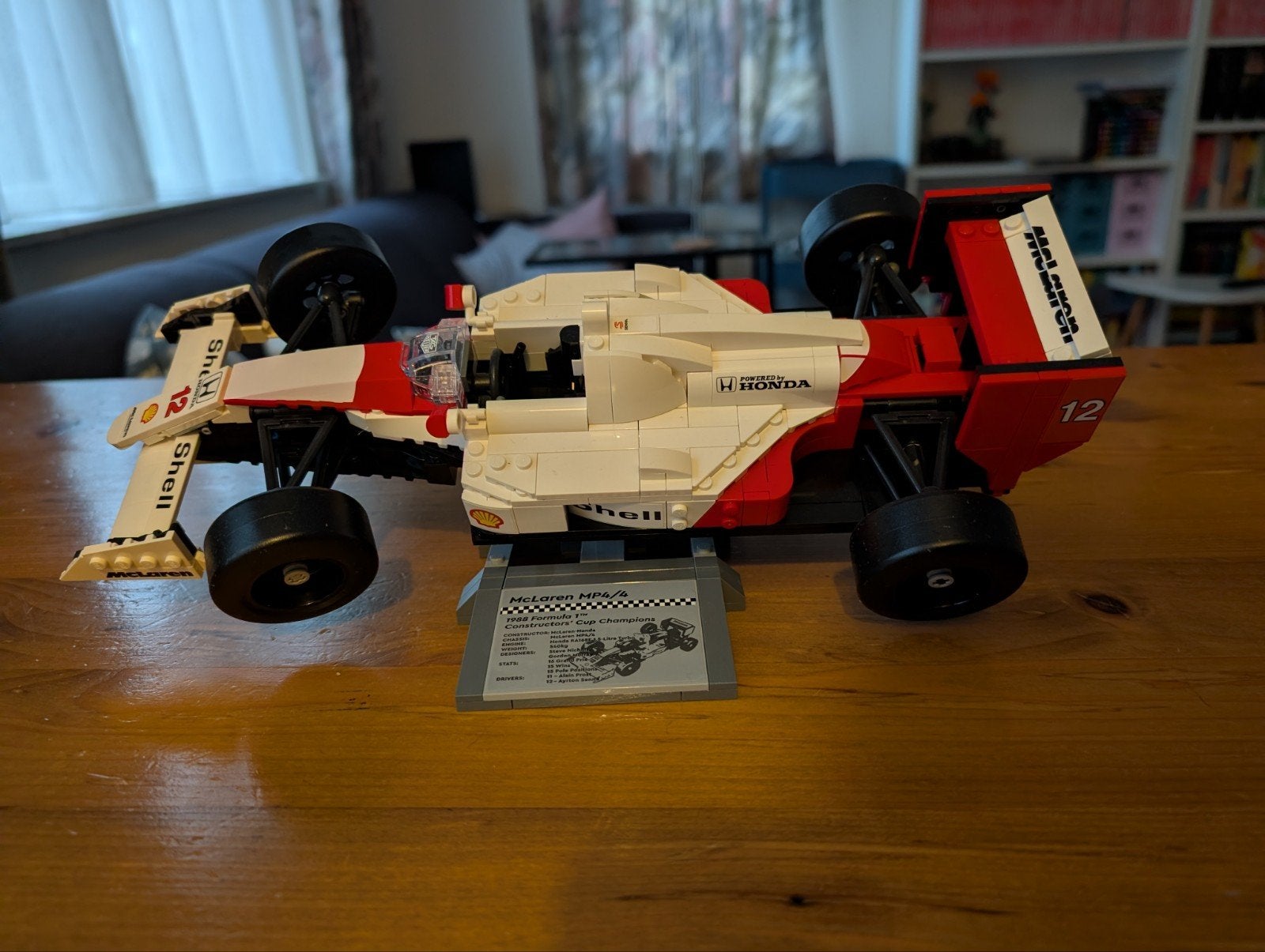 LEGO McLaren MP4/4 Ayrton Senna Formule 1 auto, Ophalen, Zo goed als nieuw