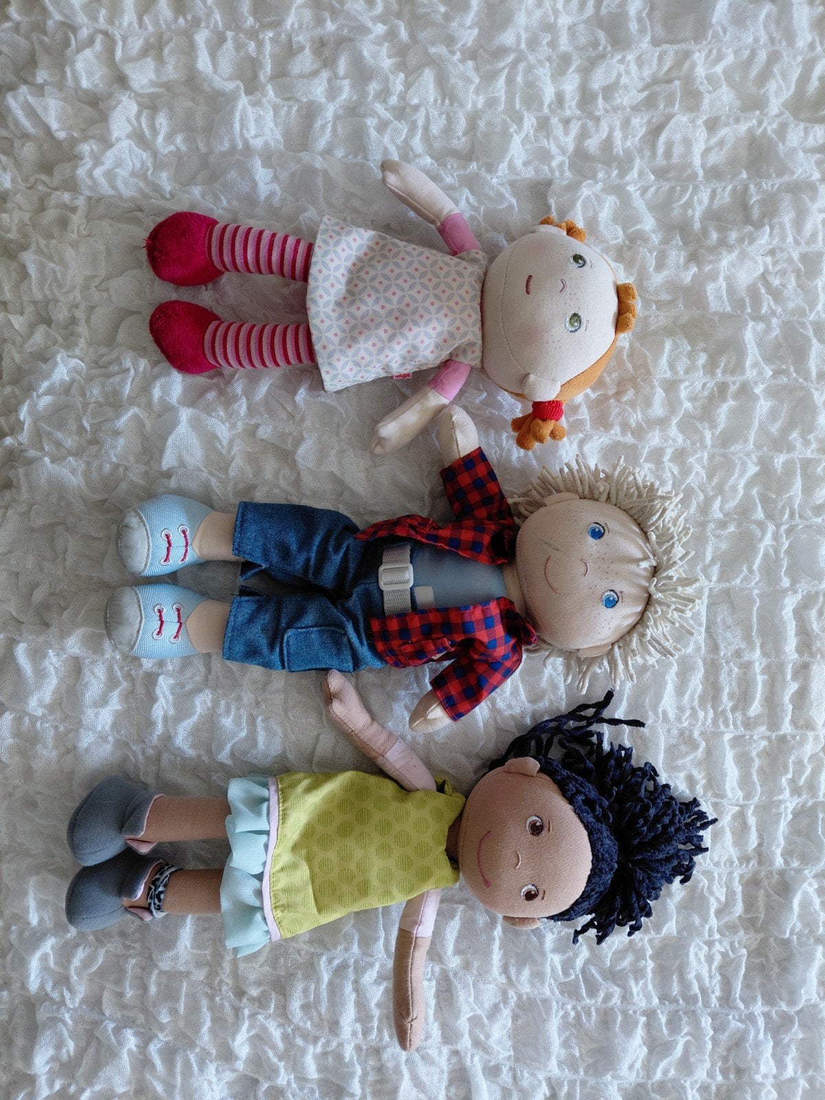 3 Haba poppen - Zo goed als nieuw, Ophalen of Verzenden, Zo goed als nieuw, Overige typen