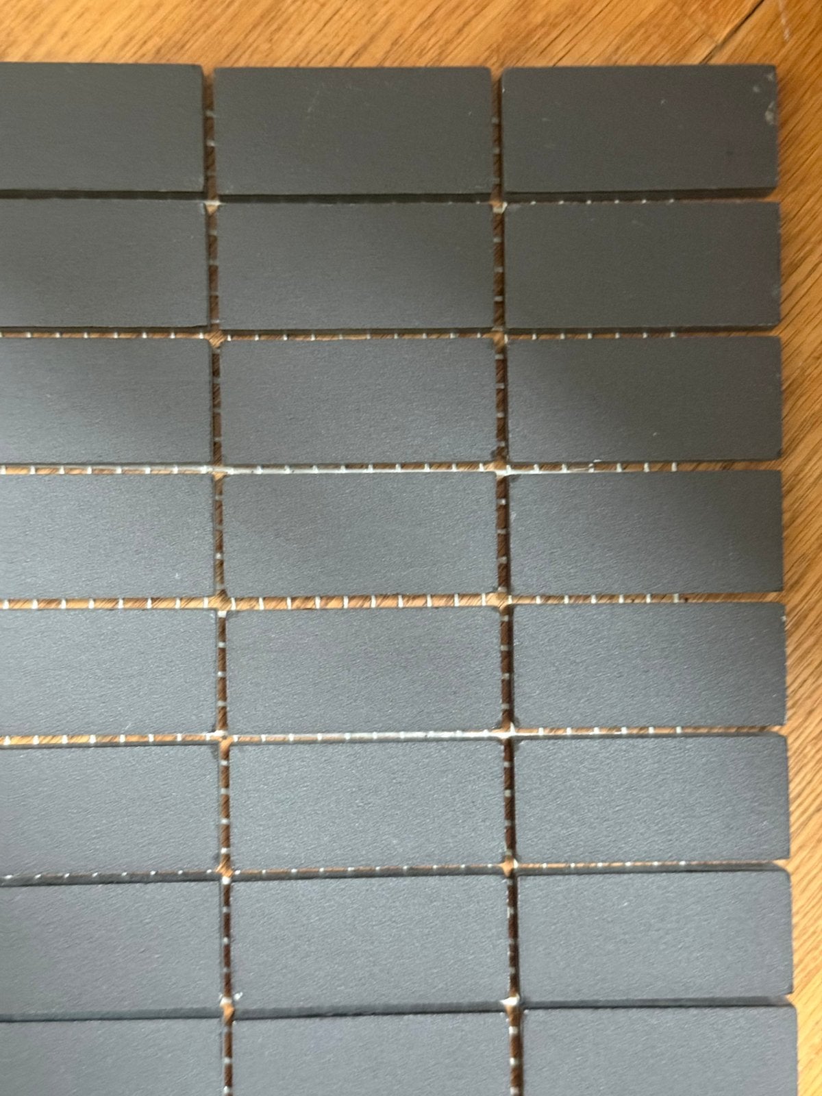 Royal Mosa zwart 6 ongeglazuurde mozaiek tegelmatjes  33x32, Doe-het-zelf en Verbouw, Tegels, Ophalen, Keramiek, Nieuw, Minder dan 20 cm