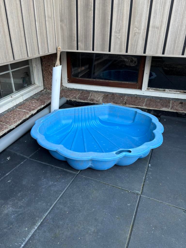 Grote blauwe schelpenbad zand of water bad, Ophalen of Verzenden, Zo goed als nieuw