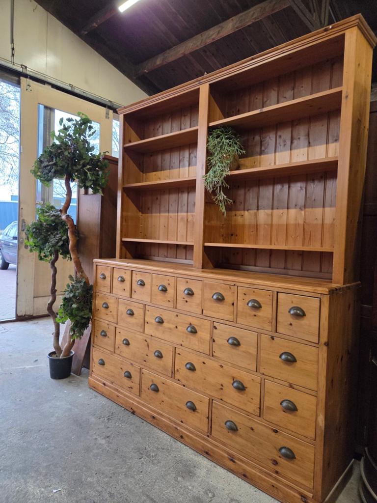 Prachtige apothekerskast ~ ladekast ~ wandkast ~ boekenkast, Ophalen, 5 laden of meer, 200 cm of meer, Zo goed als nieuw