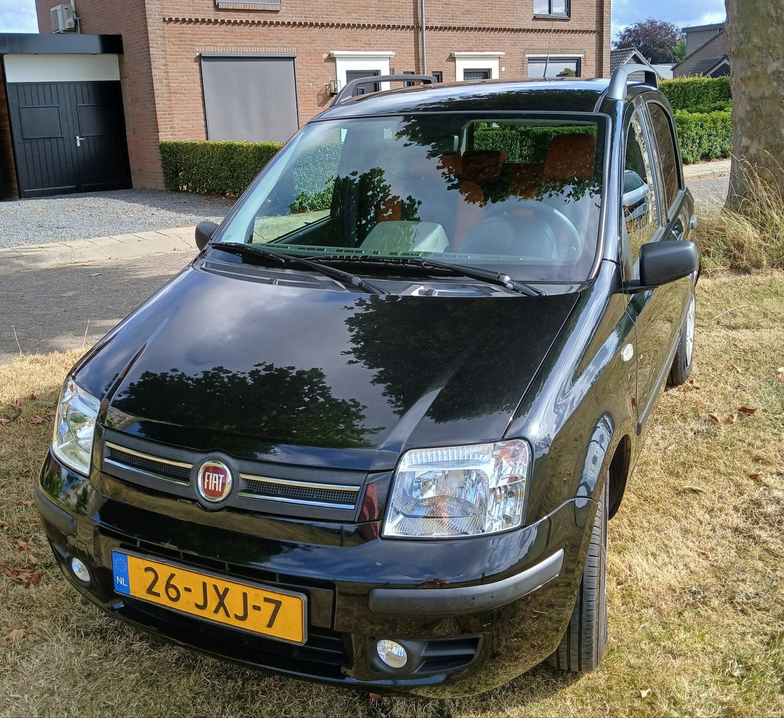 Fiat Panda 1.2 44KW 60PK 2009 Zwart, Voorwielaandrijving, 1242 cc, Zwart, Origineel Nederlands