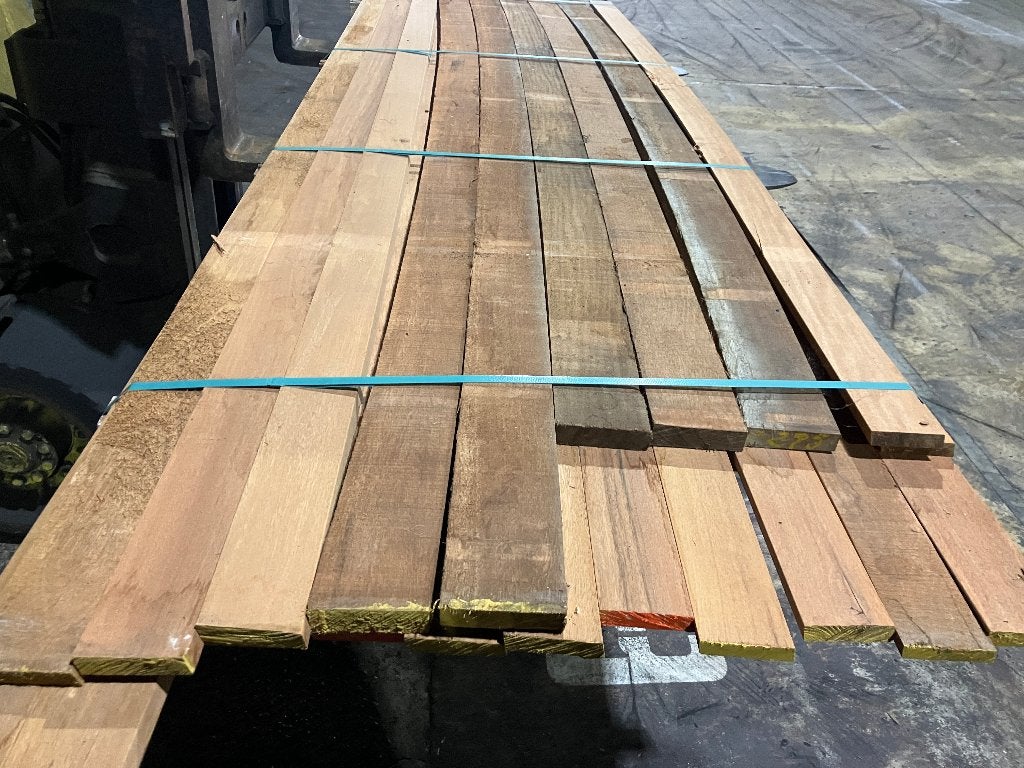 Planken-rhombus-schutting-Hardhout-Louro Gamela-20x92mm, Ophalen, Planken, Nieuw, Hardhout
