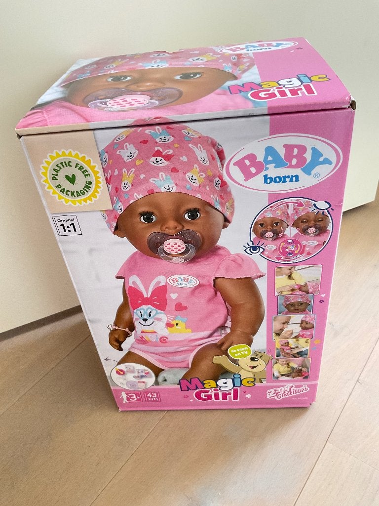 Baby Born magic girl bruin/brown, Kinderen en Baby's, Ophalen, Nieuw, Babypop