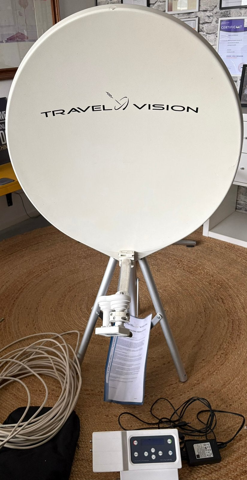 travel vision R6 schotel antenne, Ophalen, Gebruikt, Antenne