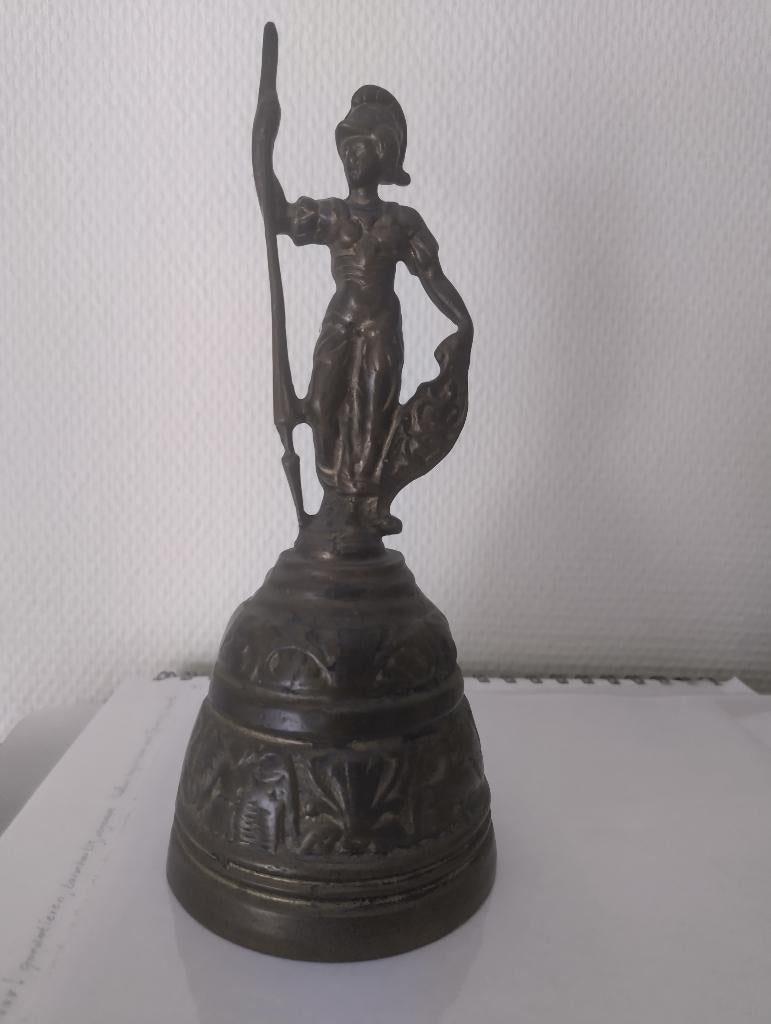 Bronzen tafelbel, Antiek en Kunst, Ophalen, Brons