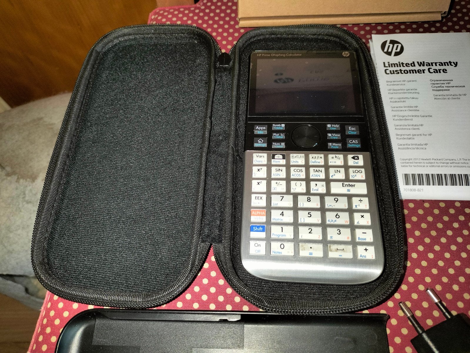 HP Prime G2 grafische rekenmachine incl. laadsnoer en hoes, Ophalen, Grafische rekenmachine, Zo goed als nieuw