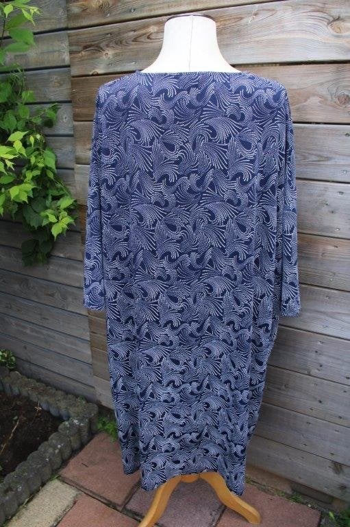 Jurk donkerblauw Thea mt 60 Vaste prijs, Blauw, Jurk, Ophalen of Verzenden, Zo goed als nieuw