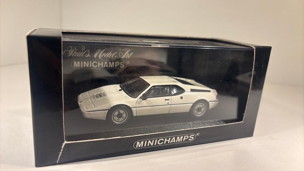Bmw m1 wit minichamps 1.43, Auto, Ophalen of Verzenden, MiniChamps, A
