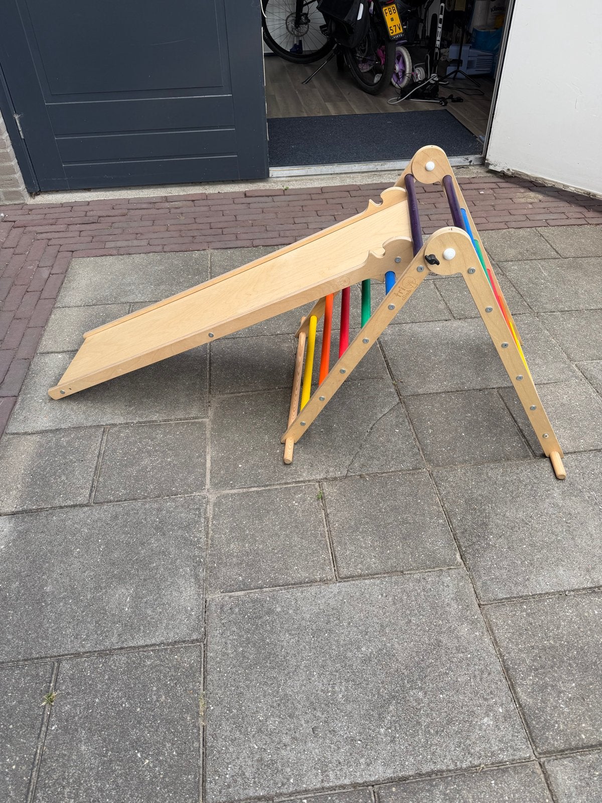 Triclimb speeltoestel met glijbaan, Kinderen en Baby's, Speelgoed | Buiten | Speeltoestellen, Ophalen, Gebruikt, Glijbaan