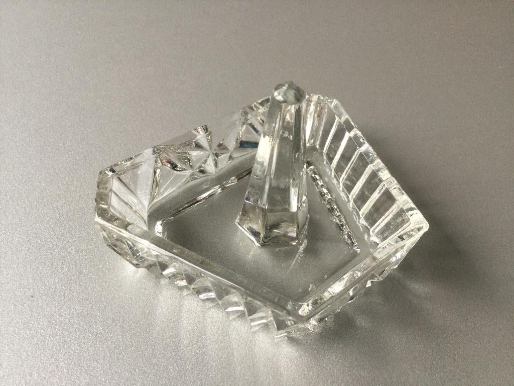 Vintage persglazen ringenbakje, Ophalen of Verzenden