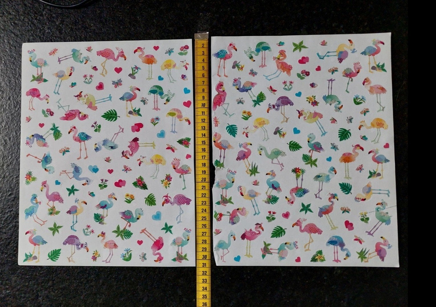 2 vellen Flamingo stickers, Ophalen of Verzenden, Nieuw, Versiering of Embellishment