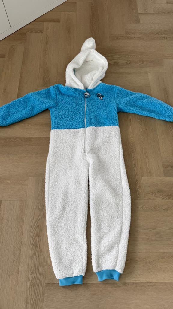 Smurfen onesie maat S - Zo goed als nieuw, Carnaval, Ophalen of Verzenden, Zo goed als nieuw, Kleding