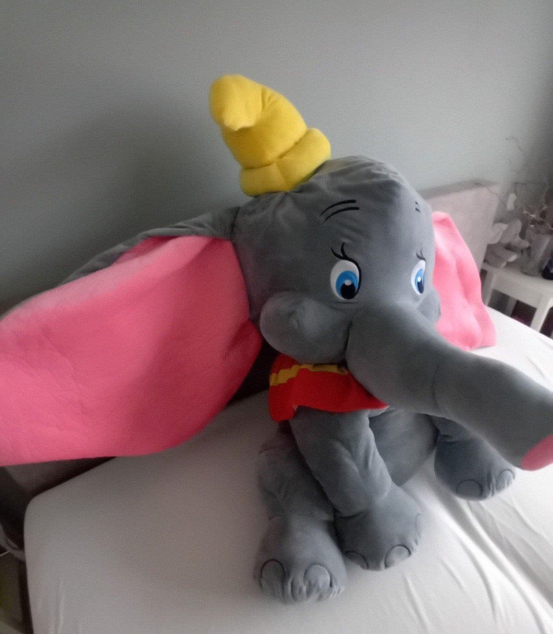 Mega Grote Dumbo Knuffel - Disney Olifant, Ophalen, Disney, Disney, Grijs