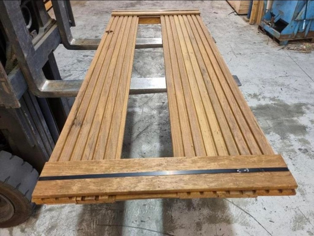 1.36 m2 triple rhombus profiel 2.8x13.0 cm - nr: HP262, Ophalen, Planken, Nieuw, Hardhout