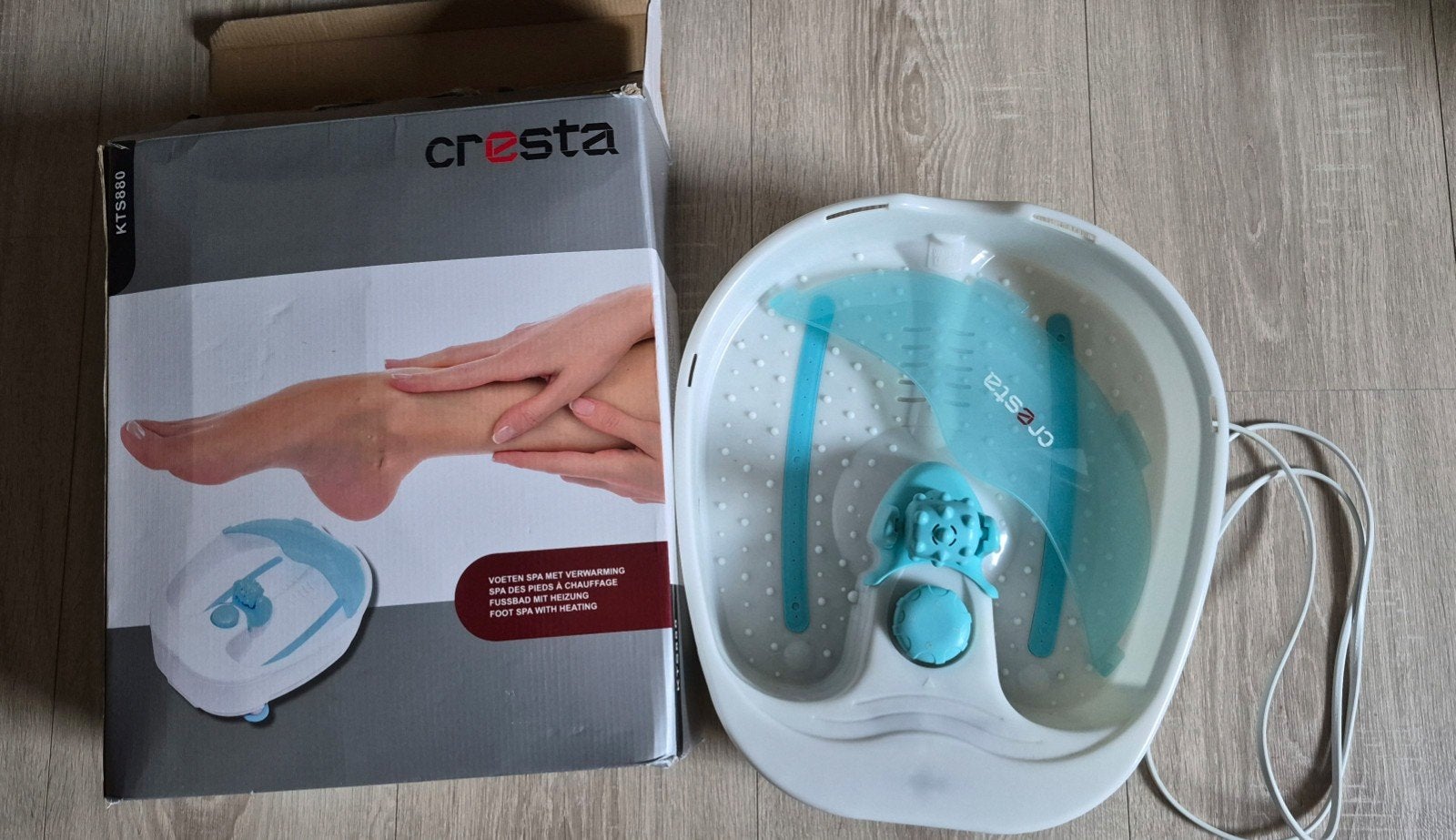 Cresta Voeten Spa met Verwarming KTS880 - Zo goed als nieuw, Witgoed en Apparatuur, Ophalen of Verzenden, Zo goed als nieuw, Hand- en Voetverzorging